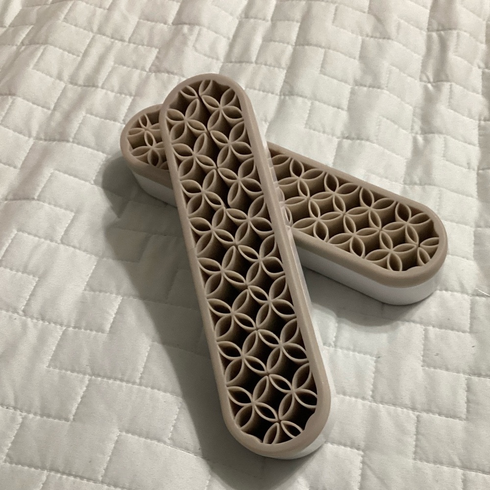 Beige Silicone Honeycomb Trivets